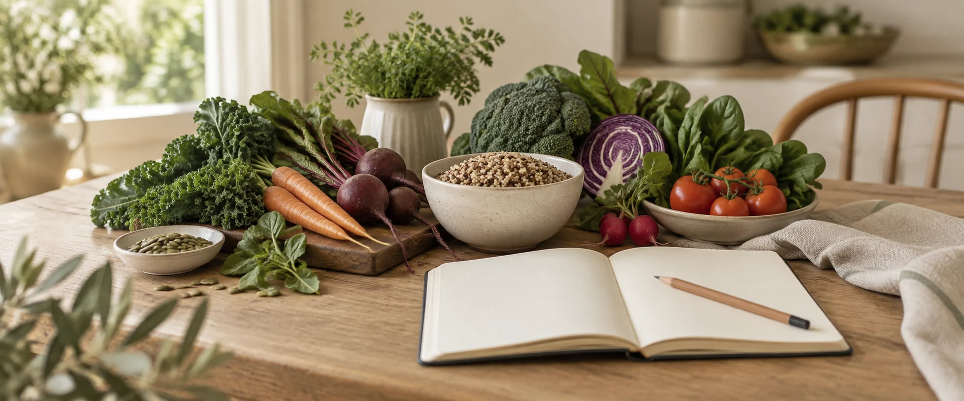 Frische Zutaten für eine ausgewogene Ernährung