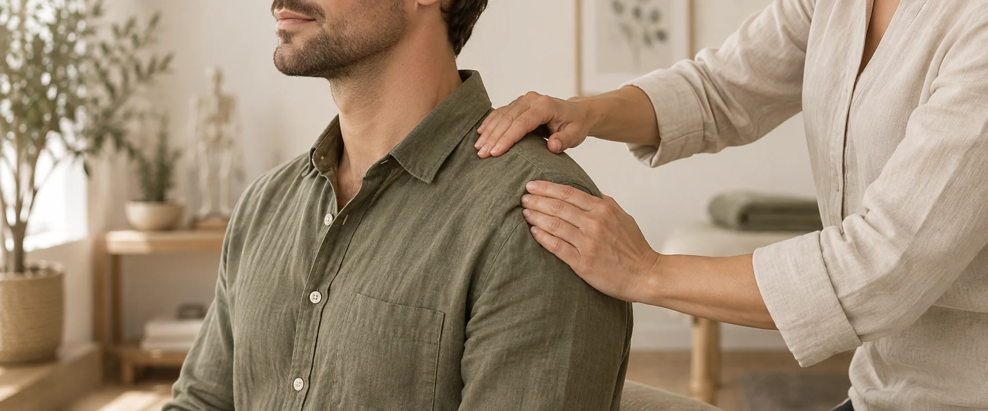 Triggerpunkt Massage, illustrative Darstellung